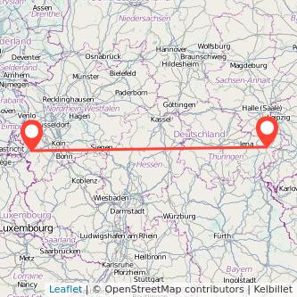 Gera Eschweiler Mitfahrgelegenheit Karte