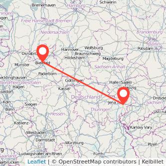 Gera Bielefeld Mitfahrgelegenheit Karte