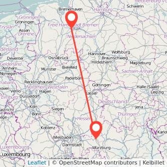 Gemünden Delmenhorst Bahn Karte