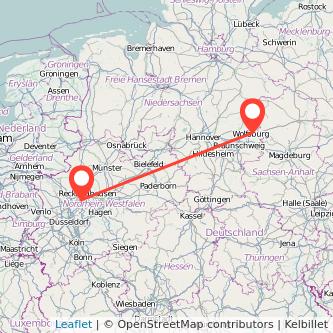 Gelsenkirchen Wolfsburg Mitfahrgelegenheit Karte
