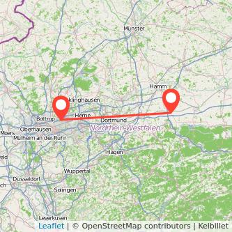 Gelsenkirchen Werl Mitfahrgelegenheit Karte