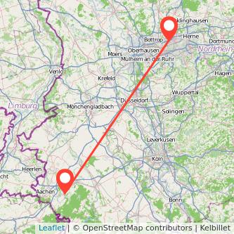 Gelsenkirchen Stolberg Mitfahrgelegenheit Karte