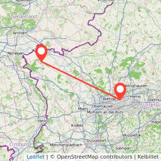 Gelsenkirchen Kleve Mitfahrgelegenheit Karte