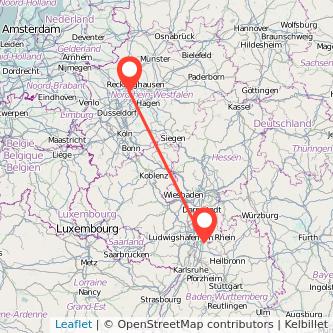 Gelsenkirchen Heidelberg Mitfahrgelegenheit Karte