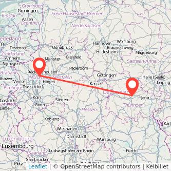 Gelsenkirchen Erfurt Mitfahrgelegenheit Karte
