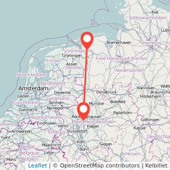 Gelsenkirchen Emden Mitfahrgelegenheit Karte