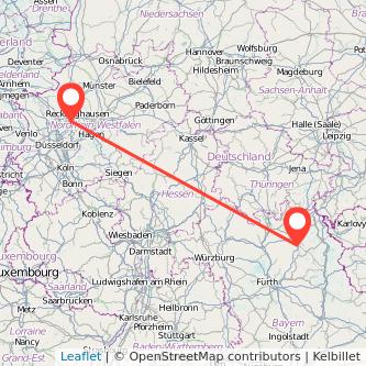 Gelsenkirchen Bayreuth Mitfahrgelegenheit Karte