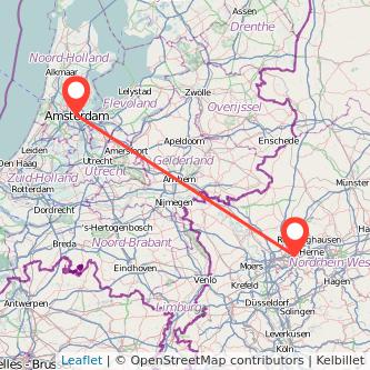 Gelsenkirchen Amsterdam Mitfahrgelegenheit Karte