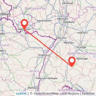 Geislingen Saarbrücken Bahn Karte