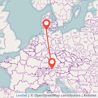 Garmisch-Partenkirchen Flensburg Bahn Karte