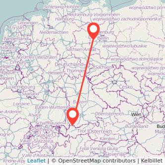 Füssen Brandenburg an der Havel Bus Karte
