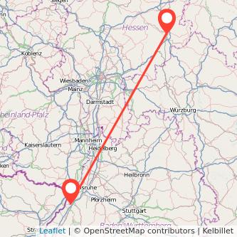 Fulda Rastatt Bahn Karte