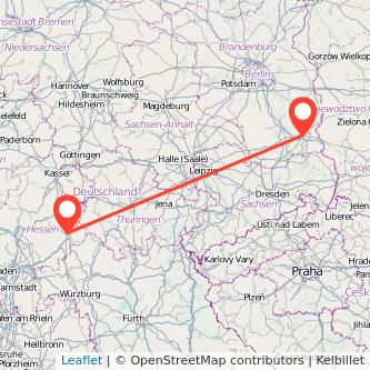 Fulda Cottbus Mitfahrgelegenheit Karte