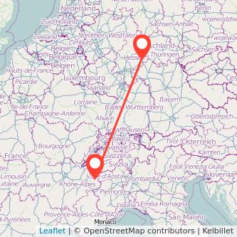 Fulda Bourg Saint Maurice - Les Arcs Bahn Karte