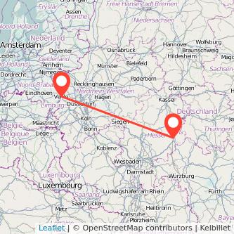 Fulda Venlo Mitfahrgelegenheit Karte