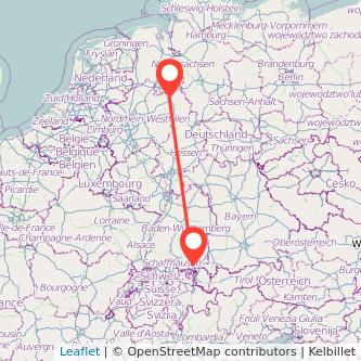 Friedrichshafen Bielefeld Mitfahrgelegenheit Karte