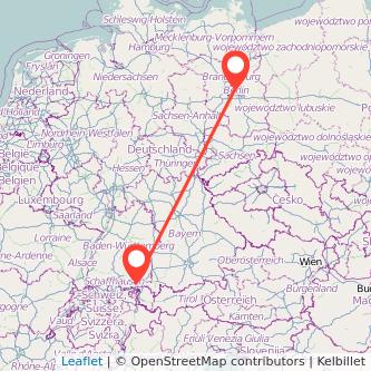 Friedrichshafen Berlin Mitfahrgelegenheit Karte