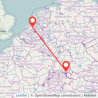 Friedrichshafen Rotterdam Bahn Karte