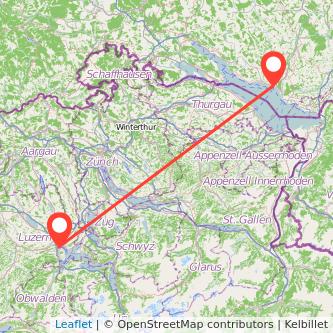 Friedrichshafen Luzern Mitfahrgelegenheit Karte