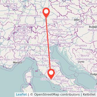 Freising Rom Mitfahrgelegenheit Karte