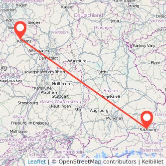 Freilassing Andernach Bahn Karte