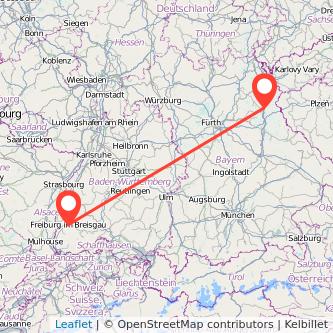 Freiburg im Breisgau Weiden Mitfahrgelegenheit Karte