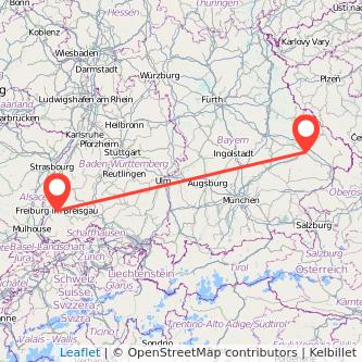 Freiburg im Breisgau Plattling Bahn Karte