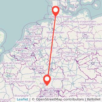 Freiburg im Breisgau Heide Bahn Karte