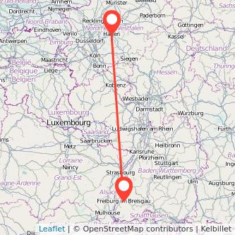 Freiburg im Breisgau Hagen Mitfahrgelegenheit Karte