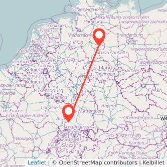 Freiburg im Breisgau Braunschweig Mitfahrgelegenheit Karte