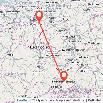 Freiburg im Breisgau Aachen Mitfahrgelegenheit Karte