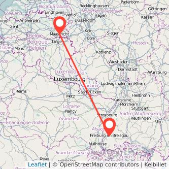 Freiburg im Breisgau Maastricht Mitfahrgelegenheit Karte