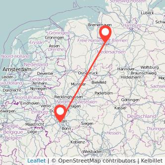 Frechen Bremen Mitfahrgelegenheit Karte