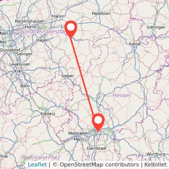 Frankfurt am Main Arnsberg Mitfahrgelegenheit Karte