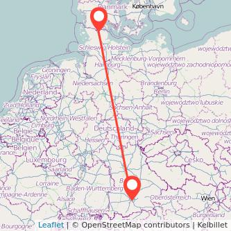 Flensburg München Mitfahrgelegenheit Karte