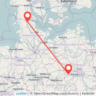 Flensburg Brandenburg an der Havel Mitfahrgelegenheit Karte