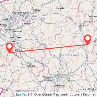 Euskirchen Bad Hersfeld Mitfahrgelegenheit Karte