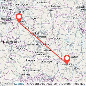 Euskirchen Augsburg Mitfahrgelegenheit Karte