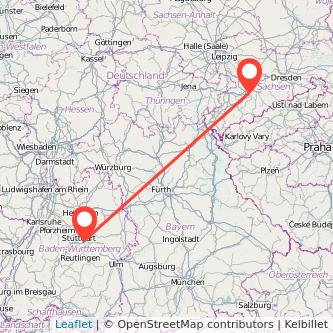 Esslingen Chemnitz Mitfahrgelegenheit Karte