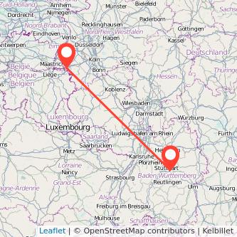 Esslingen Aachen Mitfahrgelegenheit Karte
