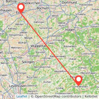 Essen Gummersbach Mitfahrgelegenheit Karte