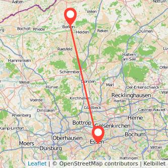 Essen Borken Mitfahrgelegenheit Karte