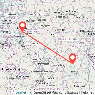 Essen Bamberg Mitfahrgelegenheit Karte