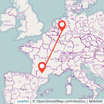 Essen Toulouse Mitfahrgelegenheit Karte