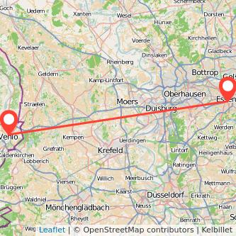 Essen Venlo Mitfahrgelegenheit Karte