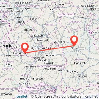 Erlangen Zweibrücken Mitfahrgelegenheit Karte