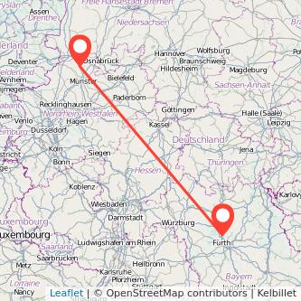 Erlangen Emsdetten Mitfahrgelegenheit Karte