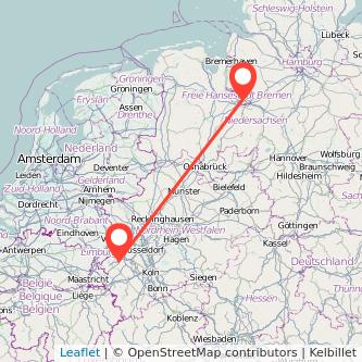 Erkelenz Bremen Mitfahrgelegenheit Karte
