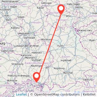 Erfurt Konstanz Mitfahrgelegenheit Karte