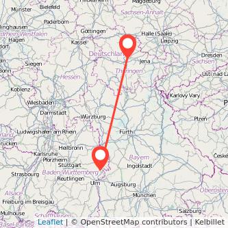 Erfurt Heidenheim an der Brenz Mitfahrgelegenheit Karte